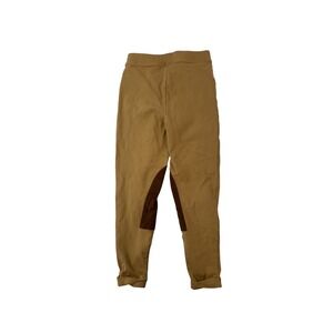Polo Ralph Lauren Kids Riding Pants‎  Brown Knee Patch Leggings Girls Small S 7